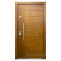 Yellow Wood Grain Painting Surface Newly Asian Security Exterior Interior Steel Armored Door